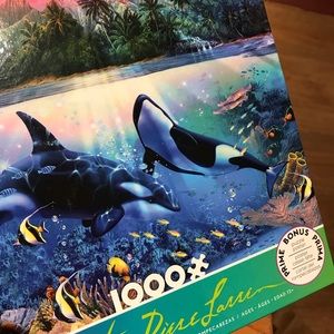 Puzzle 1000 piece • Marine Mammal / Orca / Tropical / Ocean